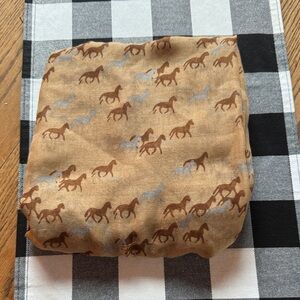 Brown Horse Print Scarf